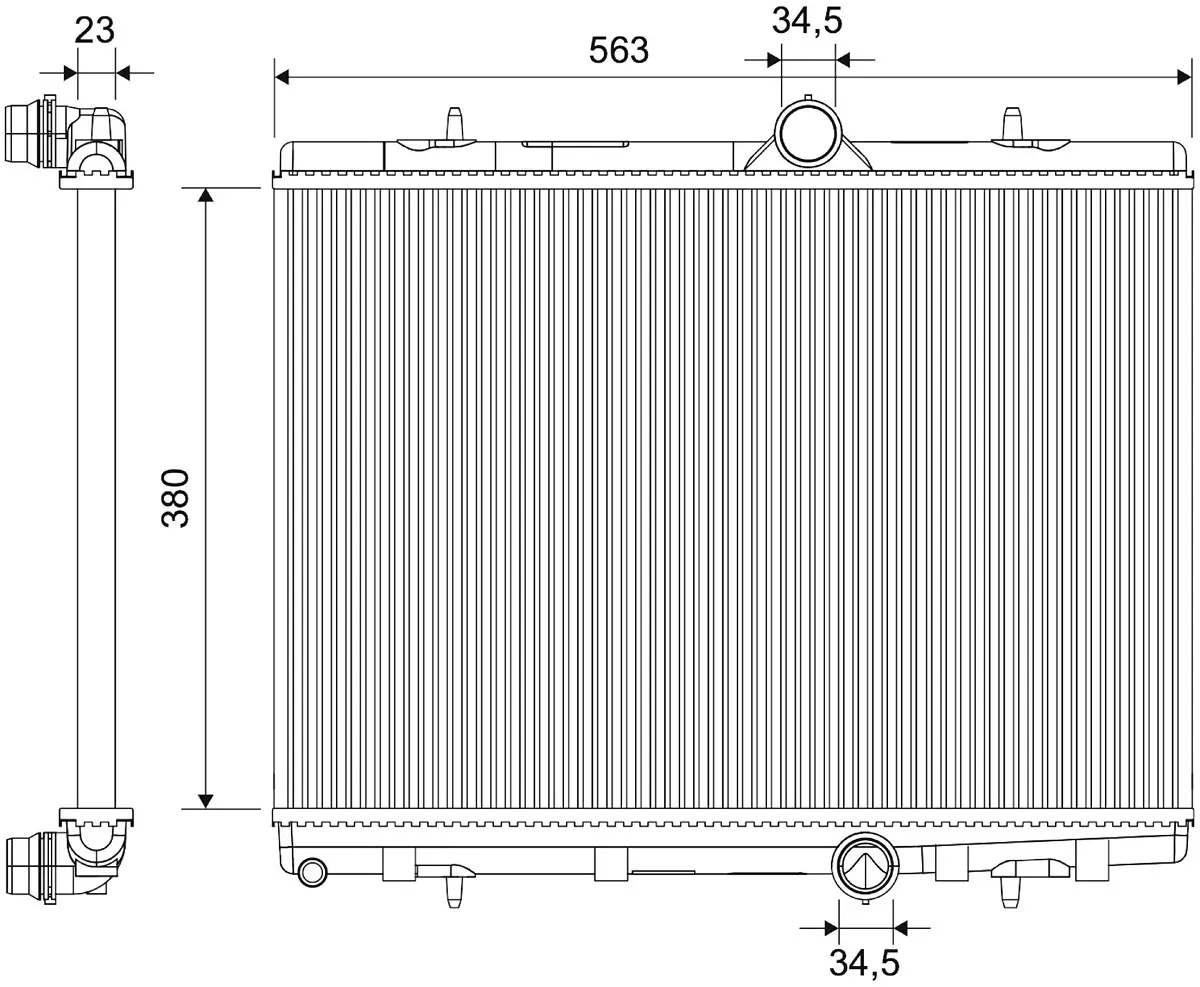 Kühler, Motorkühlung VALEO 701848