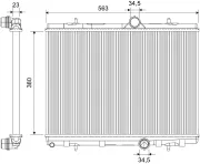 Kühler, Motorkühlung VALEO 701848
