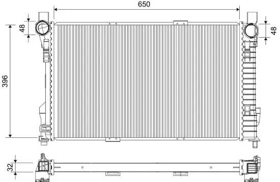 Kühler, Motorkühlung VALEO 701869 Bild Kühler, Motorkühlung VALEO 701869