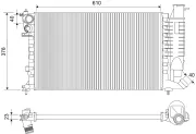 Kühler, Motorkühlung VALEO 730630