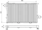 Kühler, Motorkühlung VALEO 734277