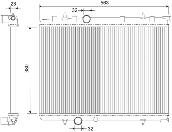 Kühler, Motorkühlung VALEO 735090 Bild Kühler, Motorkühlung VALEO 735090
