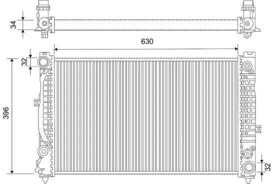 Kühler, Motorkühlung VALEO 735159 Bild Kühler, Motorkühlung VALEO 735159