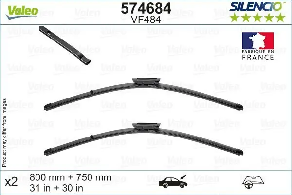 Wischblatt vorne VALEO 574684