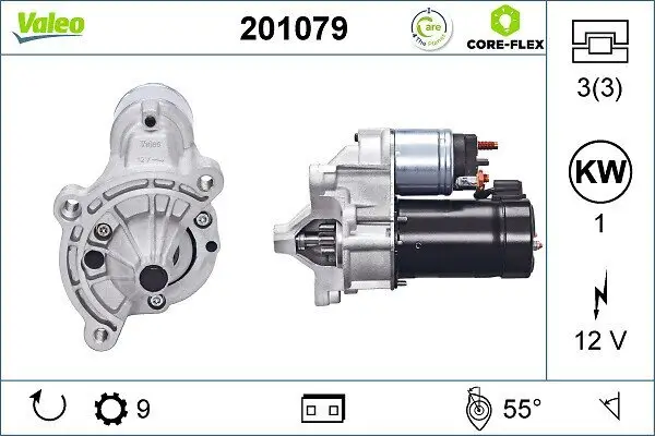 Starter 12 V 1 kW VALEO 201079