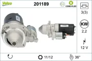 Starter 12 V 2,2 kW VALEO 201189