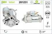 Starter 12 V 2,2 kW VALEO 201231