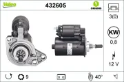 Starter 12 V 0,8 kW VALEO 432605