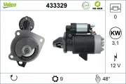 Starter 12 V 3,1 kW VALEO 433329