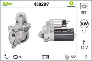 Starter 12 V 1,4 kW VALEO 438207