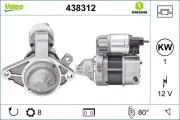 Starter 12 V 1 kW VALEO 438312