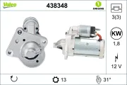 Starter 12 V 1,8 kW VALEO 438348