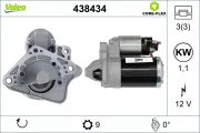 Starter 12 V 1,1 kW VALEO 438434