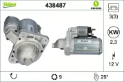 Starter 12 V 2,3 kW VALEO 438487