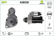 Starter 12 V 1,7 kW VALEO 438538