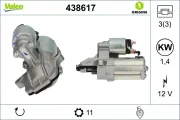 Starter 12 V 1,4 kW VALEO 438617