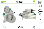 Starter 12 V 1,4 kW VALEO 438624