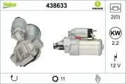 Starter 12 V 2,2 kW VALEO 438633