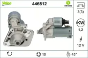 Starter 12 V 1,2 kW VALEO 446512