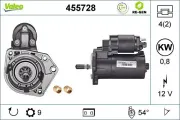Starter 12 V 0,8 kW VALEO 455728
