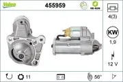 Starter 12 V 1,9 kW VALEO 455959