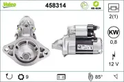 Starter 12 V 0,8 kW VALEO 458314