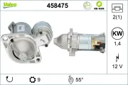 Starter 12 V 1,4 kW VALEO 458475