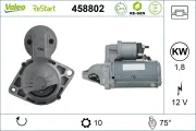 Starter 12 V 1,8 kW VALEO 458802