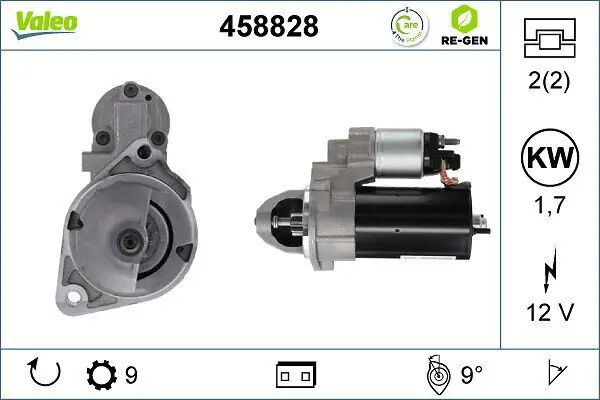 Starter 12 V 1,4 kW VALEO 458828