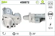 Starter 12 V 1,1 kW VALEO 458872
