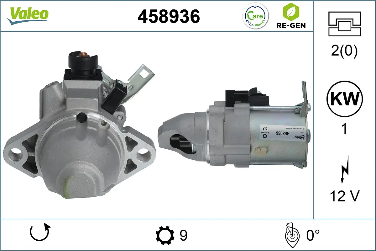Starter 12 V 1 kW VALEO 458936