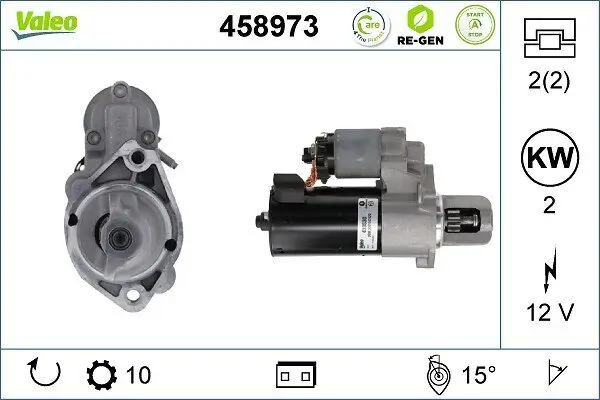 Starter 12 V 2 kW VALEO 458973