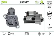 Starter 12 V 1,4 kW VALEO 458977