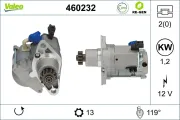 Starter 12 V 1,2 kW VALEO 460232