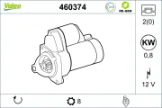 Starter 12 V 0,8 kW VALEO 460374