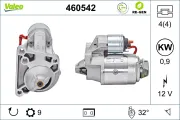 Starter 12 V 0,9 kW VALEO 460542