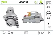 Starter 12 V 2 kW VALEO 460551