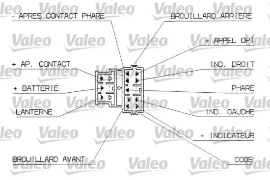 Lenkstockschalter VALEO 251312 Bild Lenkstockschalter VALEO 251312