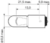 Glühlampe, Blinkleuchte 12 V 5 W T4W VALEO 032702 Bild Glühlampe, Blinkleuchte 12 V 5 W T4W VALEO 032702