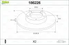 Bremsscheibe VALEO 186226 Bild Bremsscheibe VALEO 186226