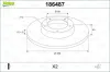 Bremsscheibe Hinterachse VALEO 186487