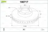 Bremsscheibe Vorderachse VALEO 186717 Bild Bremsscheibe Vorderachse VALEO 186717