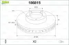 Bremsscheibe Vorderachse VALEO 186815 Bild Bremsscheibe Vorderachse VALEO 186815