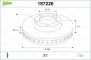 Bremsscheibe Vorderachse VALEO 197226