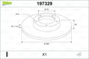 Bremsscheibe VALEO 197329