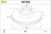 Bremsscheibe VALEO 197355