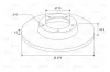 Bremsscheibe Hinterachse VALEO 197584 Bild Bremsscheibe Hinterachse VALEO 197584