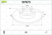 Bremsscheibe Hinterachse VALEO 197673