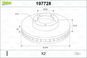 Bremsscheibe Vorderachse VALEO 197728