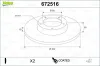 Bremsscheibe Hinterachse VALEO 672516 Bild Bremsscheibe Hinterachse VALEO 672516